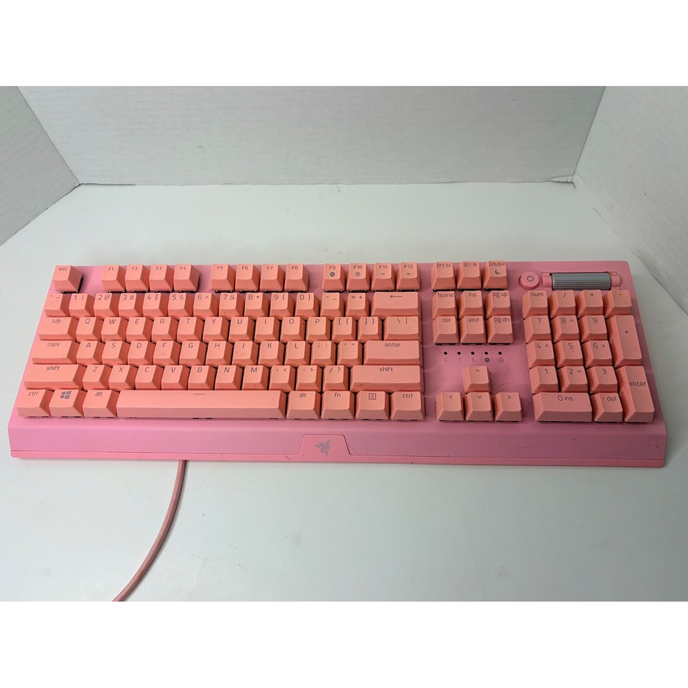 Razer Blackwidow V3 Quartz Mechanical Gaming Keyboard Grn Tactical Switch (Pink)